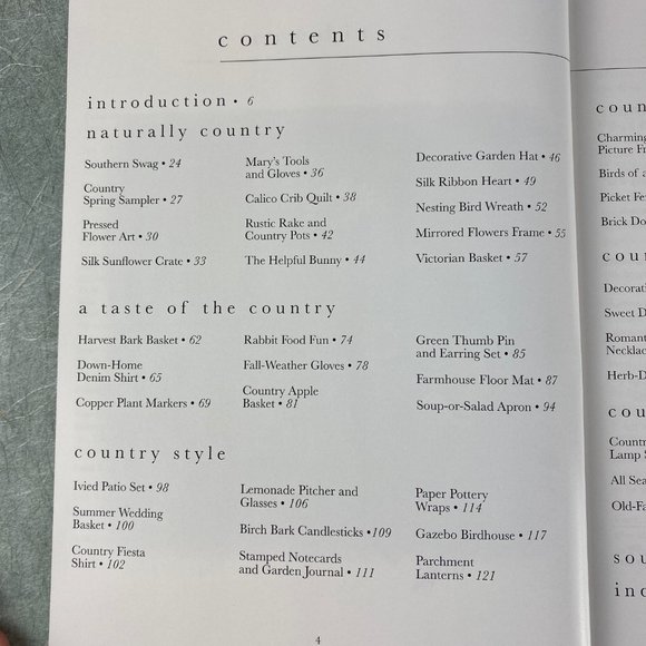 Treasury of Country Crafts: Easy Step-by-step Design - Hardcover Book - Picture 6 of 13